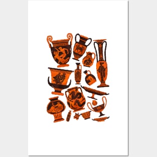 Ancient Greek Pottery Posters and Art